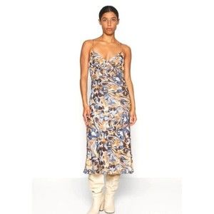 NWT  Abercrombie & Fitch V Neck Midi Dress Size Large